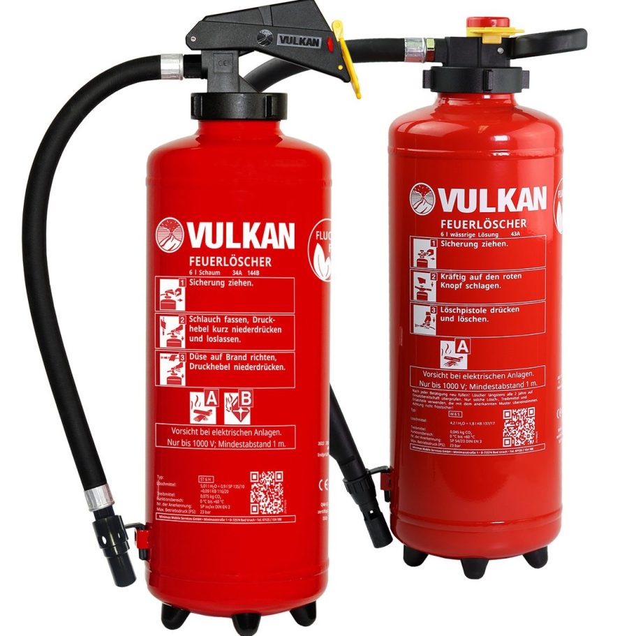 Vulkan Schaumfeuerlöscher und Wasserfeuerlöscher für den vorbeugenden Brandschutz